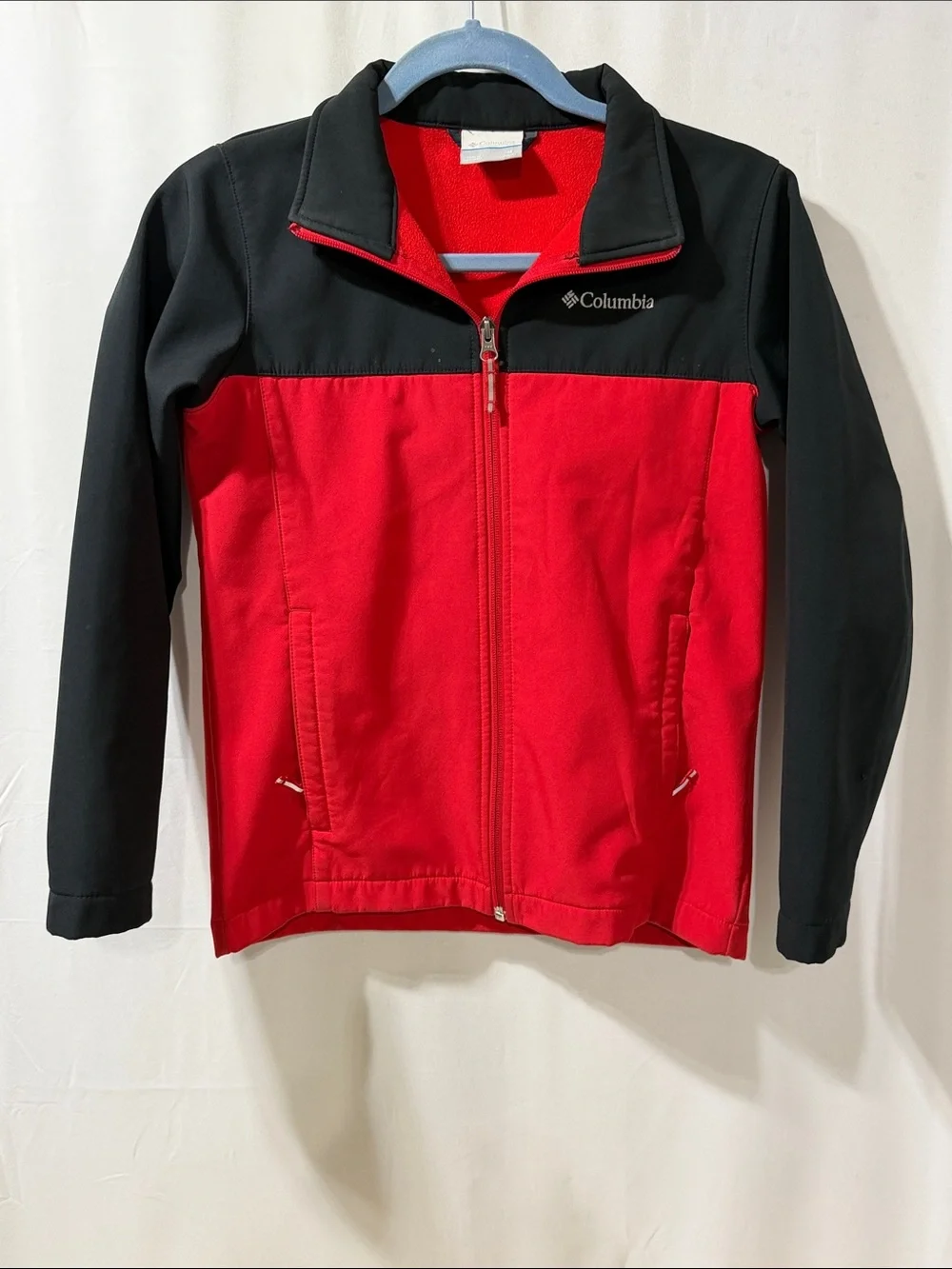 Columbia Kids Red and Black Zip Front Puffer Jacket